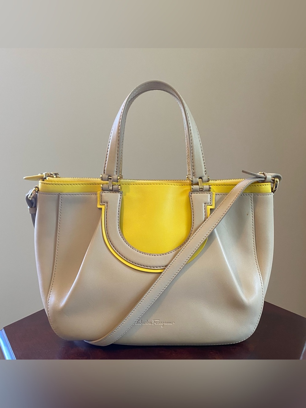 Salvatore Ferragamo Fiammetta 2-way Satchel Bag - Very Good Used Condition